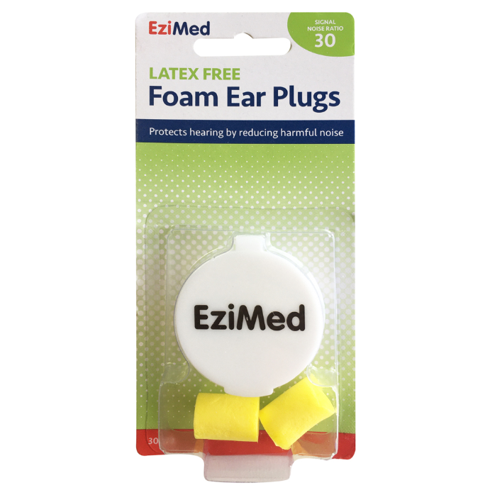 EziMed Foam Ear Plugs With Case 1 Pair