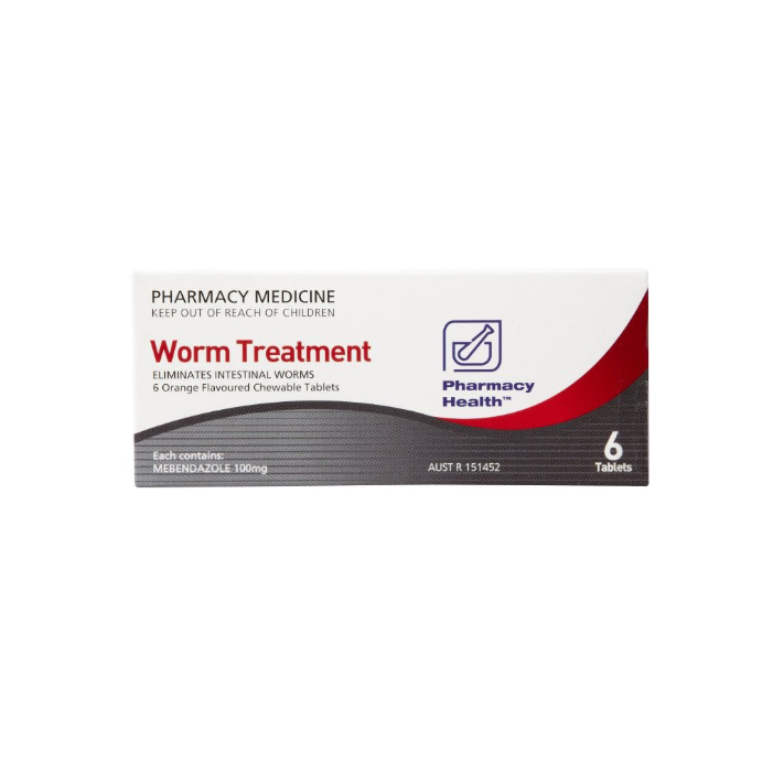 PHARMACY HEALTH Worm Treatment 6 Tablets
