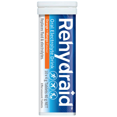 Rehydraid Effervescent Orange & Mango 10 Tablets