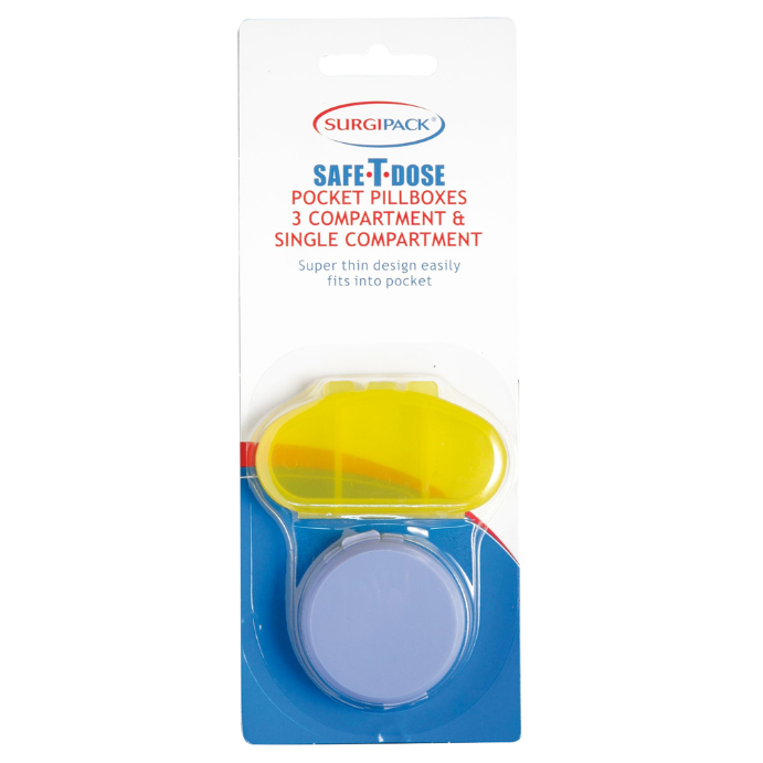 SurgiPack Safe-T-Dose Pill Box 2 Pack 6054