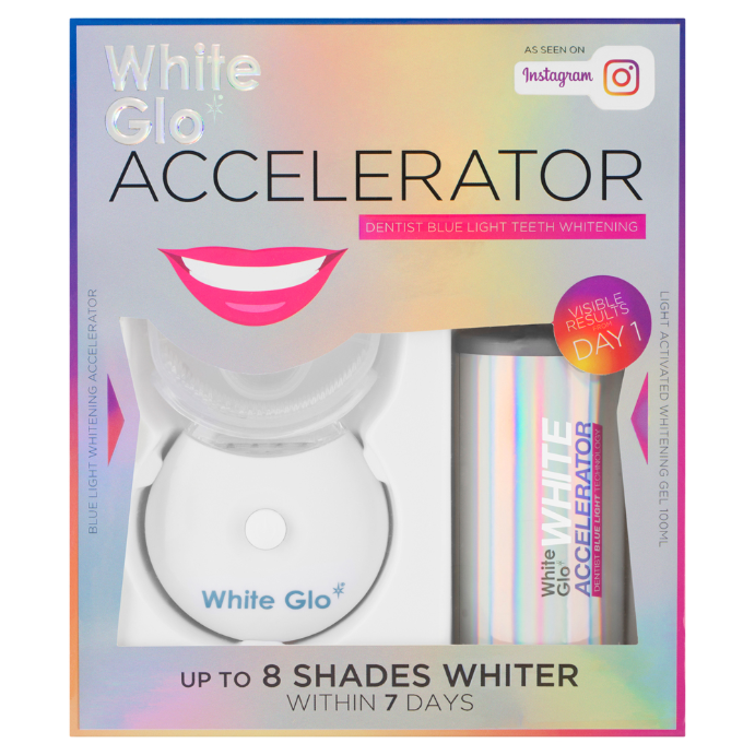 White Glo Accelerator Blue Light Teeth Whitening 1 Kit