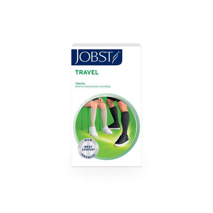 JOBST Travel Sock CL1 15-20 mmHg Special Targeted Indicati Knee High CT Black Size 2 1 Pair