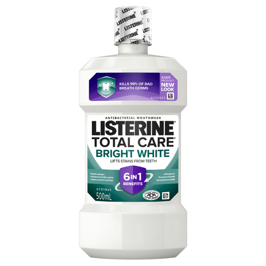 Listerine Bright White Mouthwash 500mL