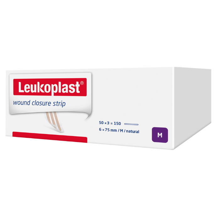 LEUKO Leukosan Strips Closure Strips/Adhesive 0.60cm x 7.50cm 50 Pack