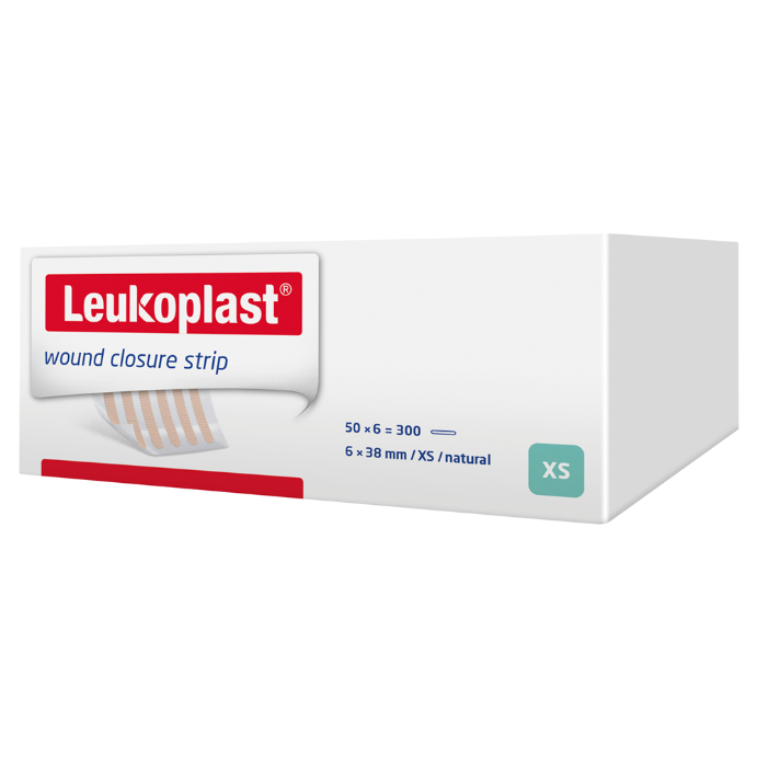 LEUKO Leukosan Leukosan Strips Closure Strips/Adhesive 0.60cm x 3.80cm 50 Pack