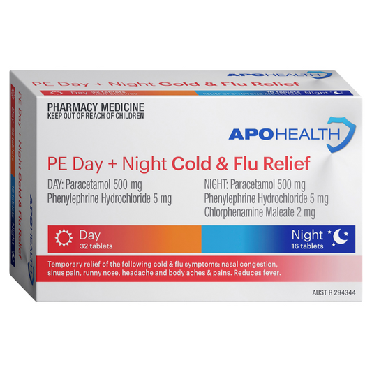 APO HEALTH PE Day/Night Cold & Flu Relief Blister Pack 48 Tablets