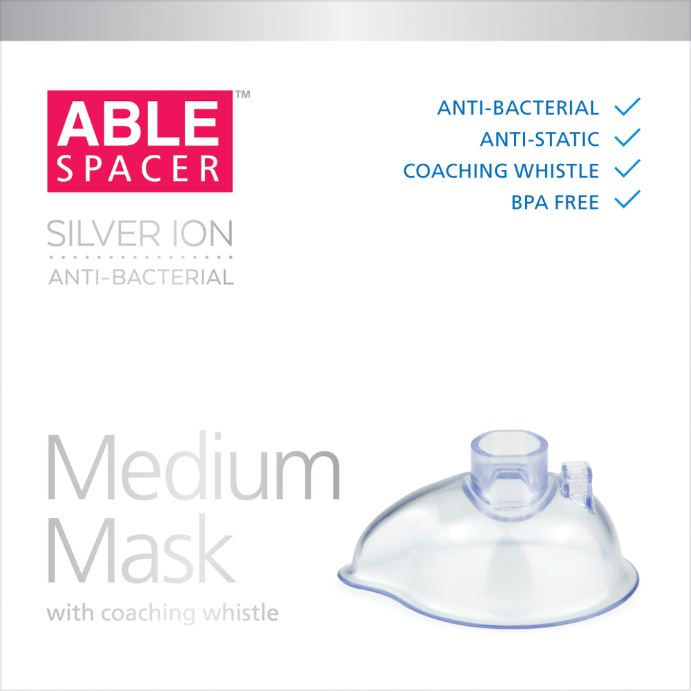 Able Spacer Medium Mask with Coaching Whistle