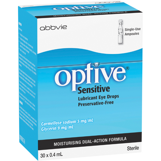 Optive Sensitive Lubricant Eye Drops 30 x 0.4mL