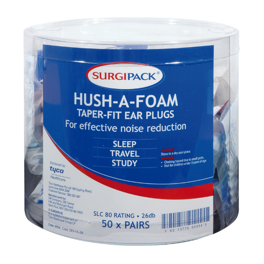 SurgiPack Ear Plug Foam Easyfit Reg 1Pair (Barl) 6954