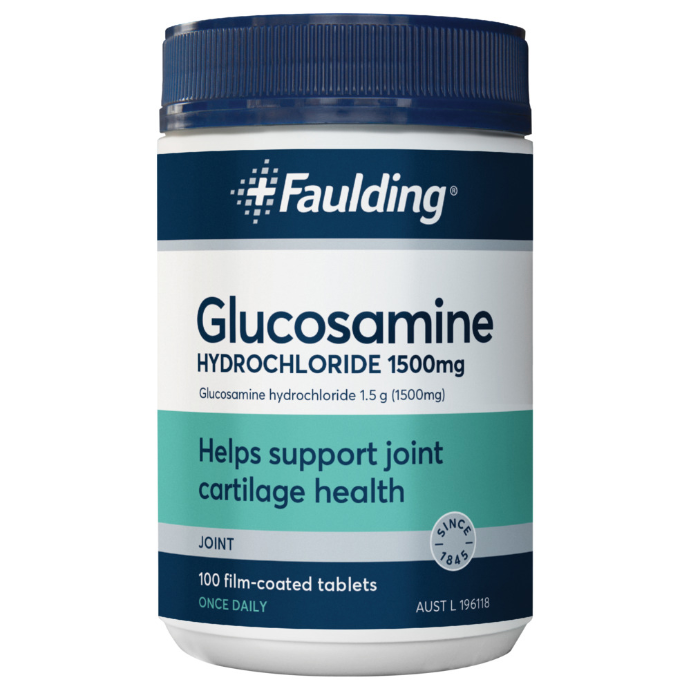 Faulding Glucosamine HCL 1500mg 100 Tablets