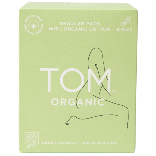 TOM Organic Pad Regular with Wings 10 Pack