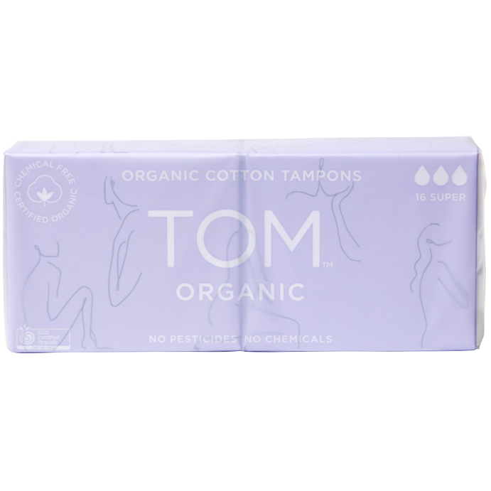 TOM Organic Super Tampons 16 Pack