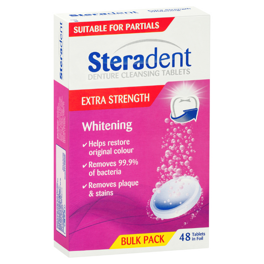 Steradent Extra Strength Whitening Cleaner Tablets 48 Tablets