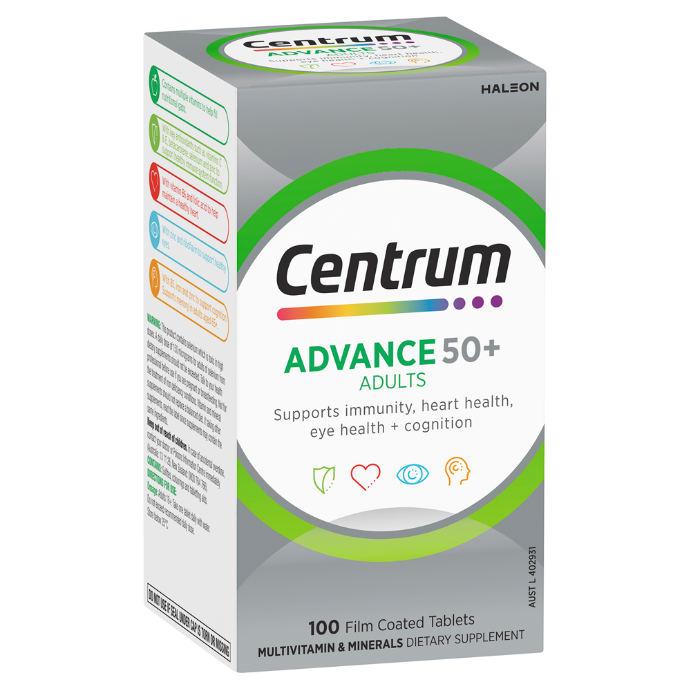 Centrum Advance 50+ Adults 100 Tablets