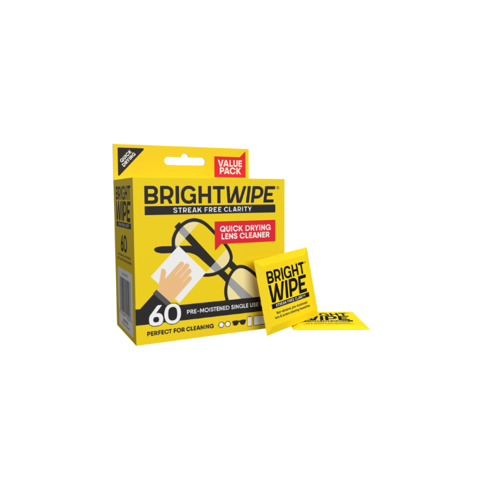 Bright Wipe Lens Wipes 60 Pack
