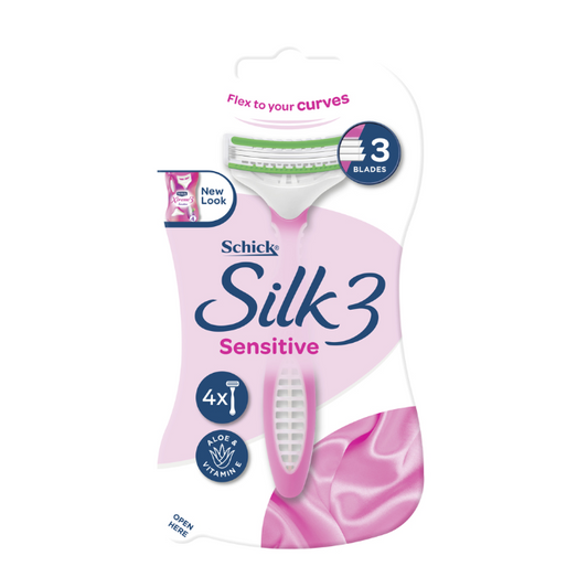 Schick Silk 3 Sensitive Disposables 4 Pack
