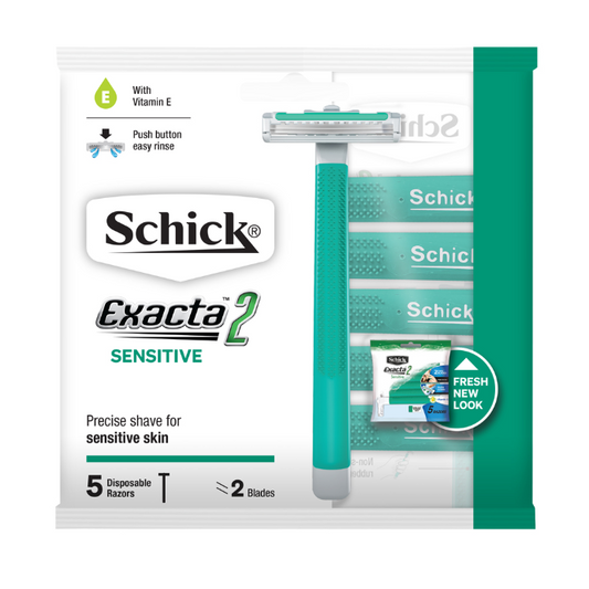 Schick Exacta2 Sensitive Disposable Razors 5 Pack