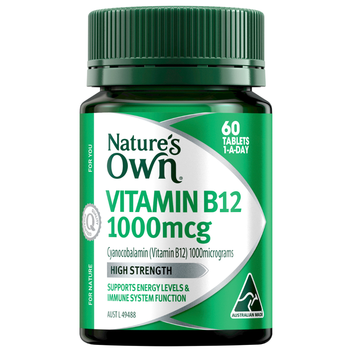 Nature's Own Vitamin B12 1000mcg 60 Tablets