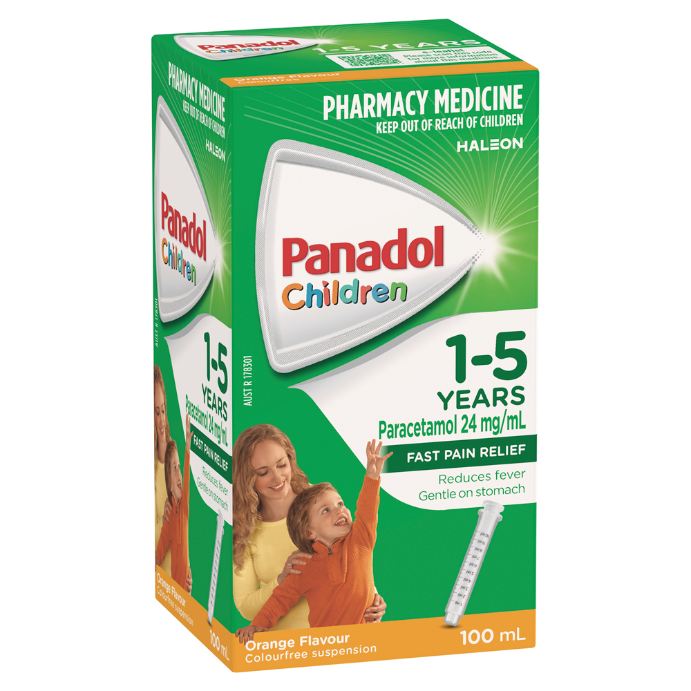 Panadol Children 1-5 Years Orange Flavour 100mL