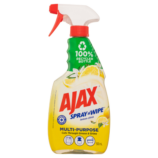 AJAX Spray n' Wipe Disinfectant Spray Lemon 500mL