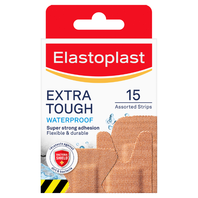 Elastoplast Extra Tough Waterproof Assorted 15 Pack