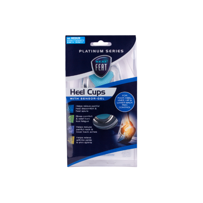 Neat Feat Gel Heel Cups Medium 1 Pair
