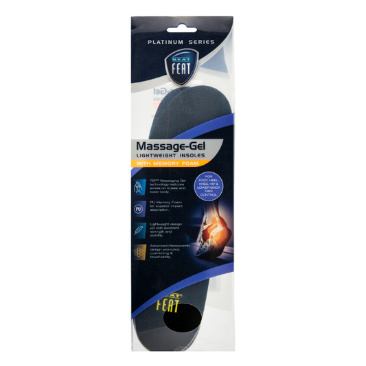 Neat Feat Energy Massage Gel Insoles Men 1 Pair