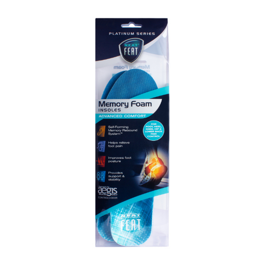 Neat Feat Memory Foam Insoles Men 1 Pair