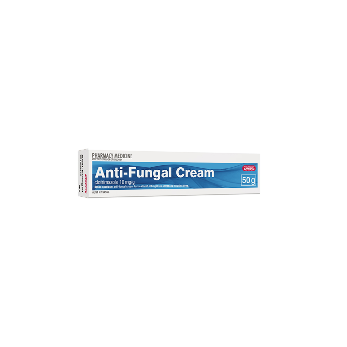 PHARMACY ACTION Anti-Fungal Cream 50g