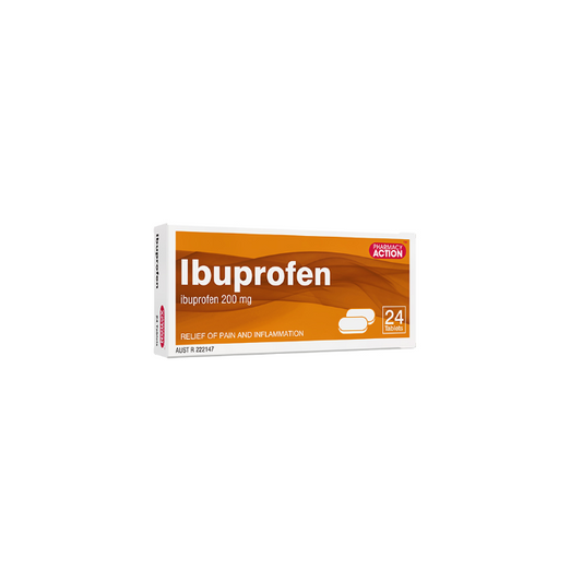 PHARMACY ACTION Ibuprofen 200mg 24 Tablets