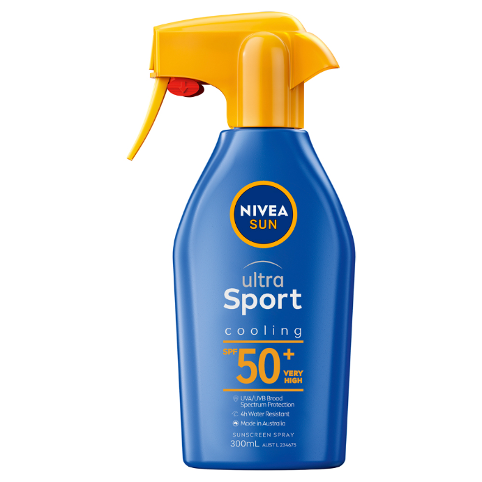 NIVEA Sun Sunscreen Spray Ultra Sport SPF50Plus 300mL