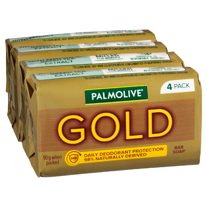 Palmolive Gold Bar Soap 4 x 90g