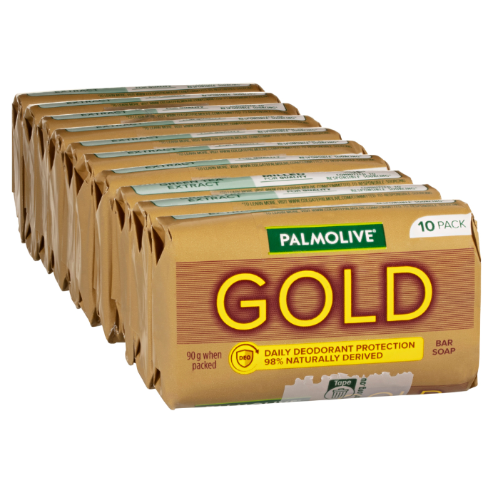 Palmolive Daily Deodorant Protection Soap Gold 10 Pack