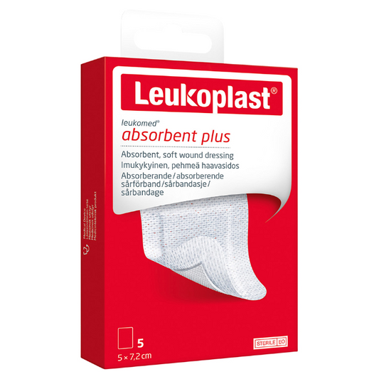 LEUKO Leukomed Sterile Post-Op 5cm x 7.2cm 5 Pack