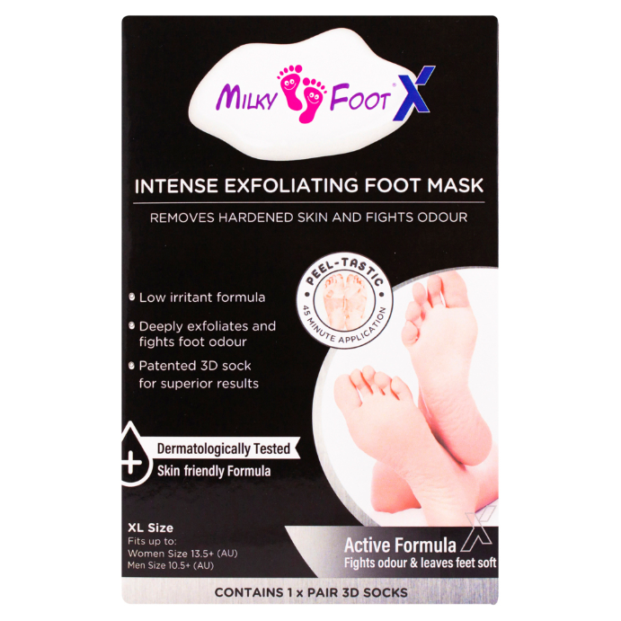 Milky Foot Intense Exfoliating Foot Mask XL Size 1 Pair