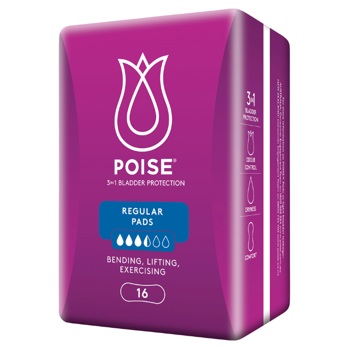 Poise Pads Regular 16 Pack