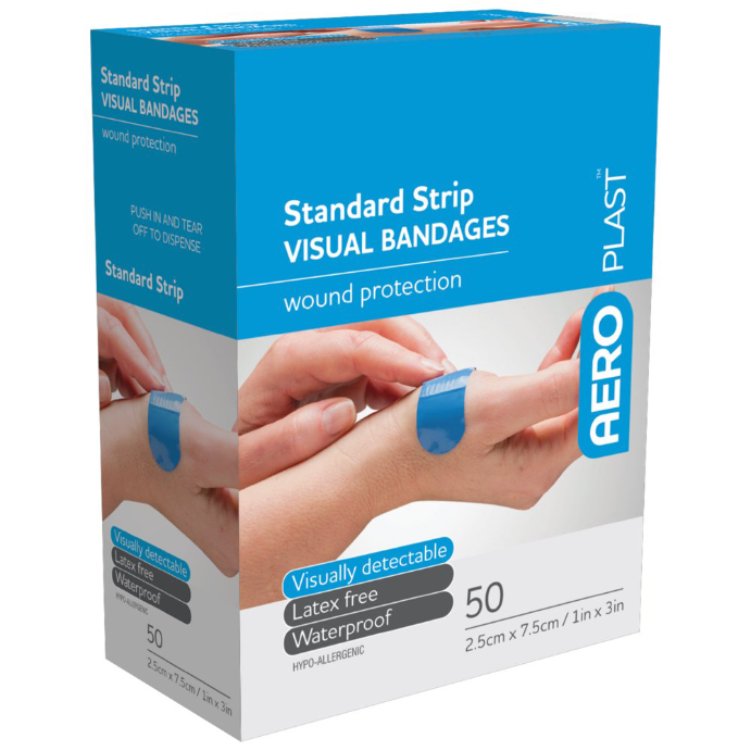 AERO Plast Blue Visual Strips 50 Pack