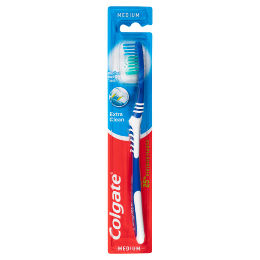Colgate Extra Clean Manual Toothbrush Medium Bristles 1 Pack