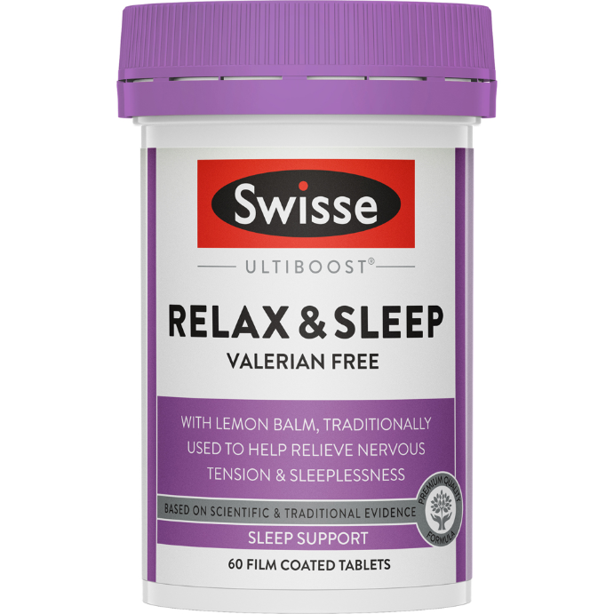 Swisse Ultiboost Relax & Sleep Valerian Free 60 Tablets