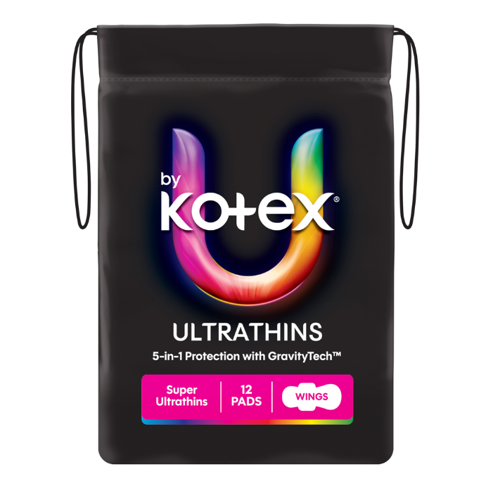 U By Kotex Super Ultrathin Pads 12 Pack