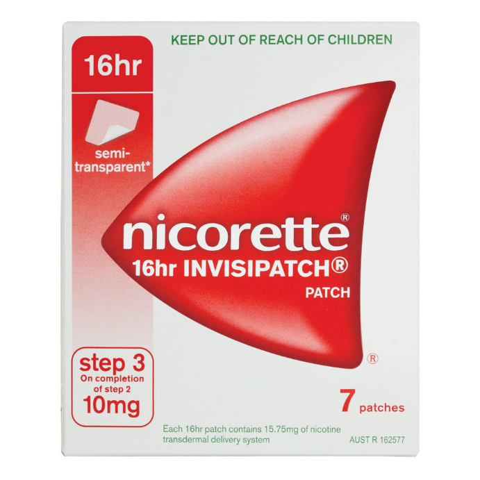 NICORETTE® 16hr Invisipatch Step 3 10mg 7 Pack