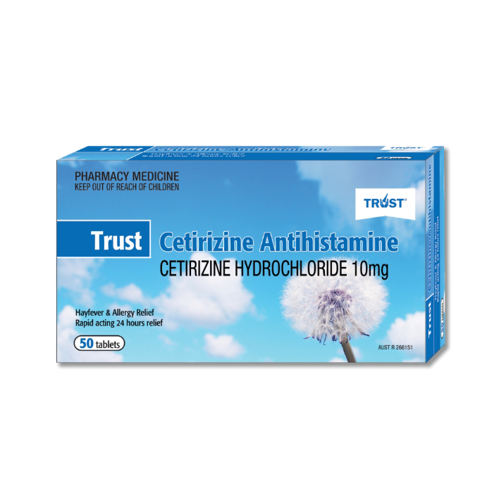 Trust Cetirizine 10mg 50 Tablets