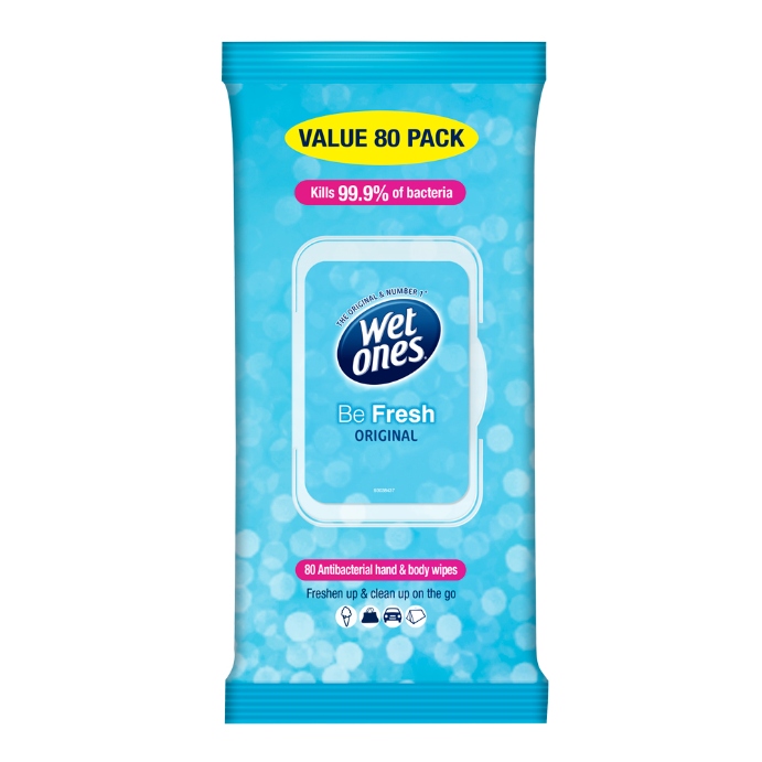Wet Ones Be Fresh Original 80 Wipes