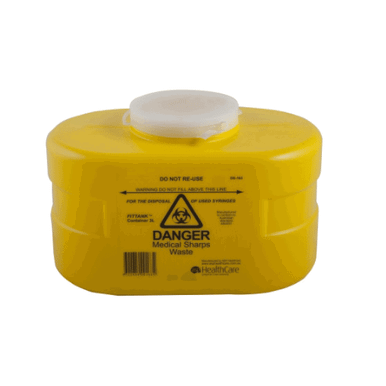 Fittank Sharps Container Re-sealable 3l
