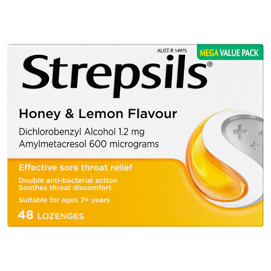 Strepsils Soothing Honey & Lemon 48 Lozenges