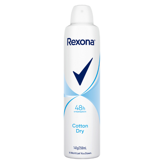 Rexona Antiperspirant Aerosol Deodorant Cotton Dry 250mL