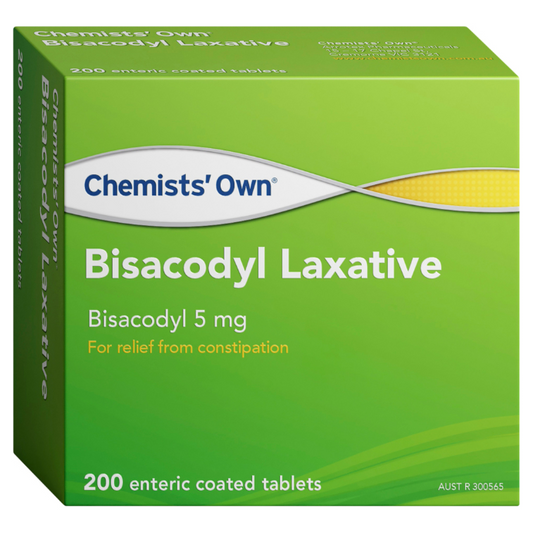 Chemists' Own Bisacodyl Laxative 200 Tablets