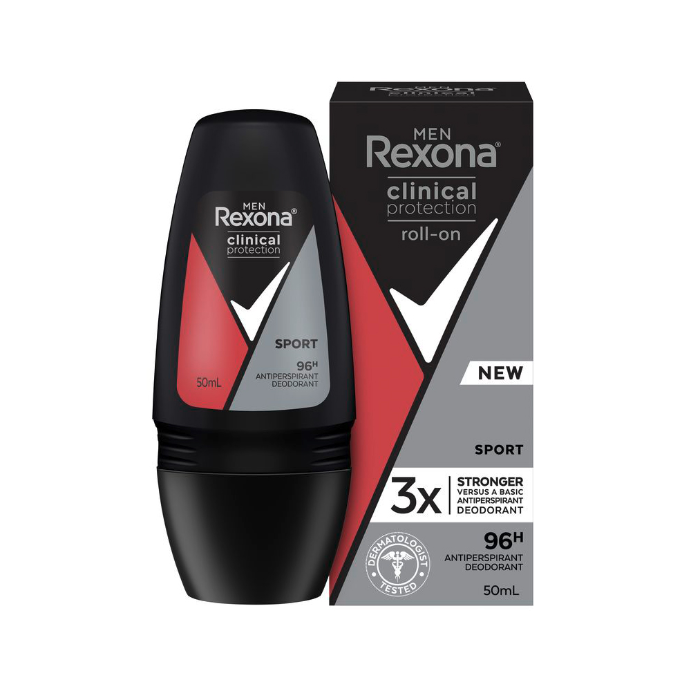 Rexona Men Clinical Protection Antiperspirant Deodorant Roll On Sport 50mL