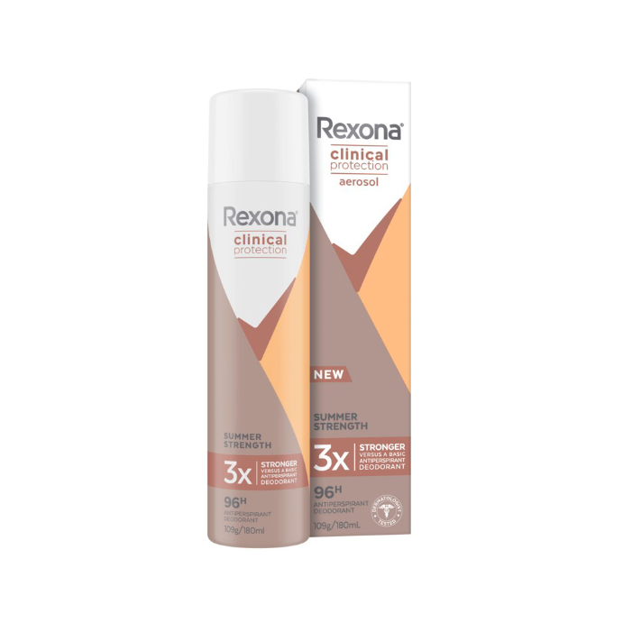 Rexona Clinical Antiperspirant Deodorant Summer Strength 180mL