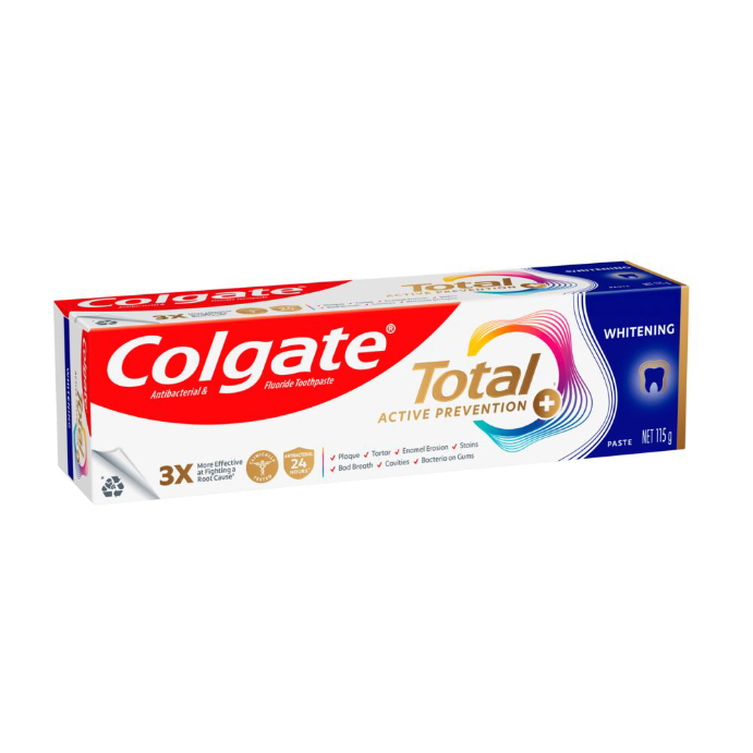 Colgate Total Active Prevention+ Toothpaste Whitening 115g